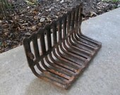 Vintage Cast Iron Grate Architectural Salvage Restoration Hardware Style Garden Decor French Country Farmhouse Salvaged Fragment