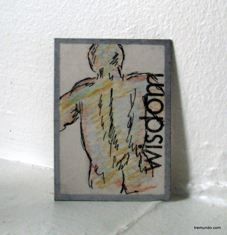 wisdom- original ACEO pencil and ink by Tremundo