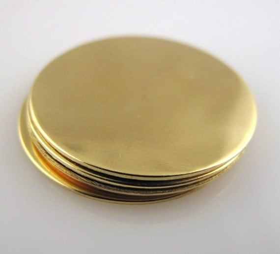 Round Brass Engraving Disc