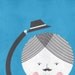Bonjour mademoiselle print