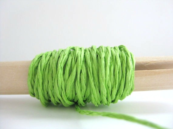 paper twine-hot green (5 yds)