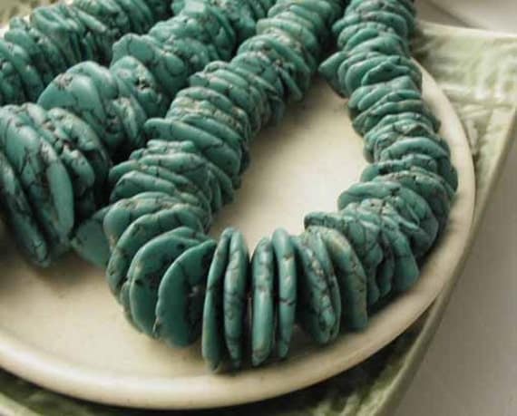 Turquoise Magnesite Beads - 1 Strand - TqMg630