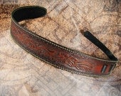 Leather Guitar Strap - Spurred