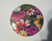 Pocket Mirror - LOVE this VINTAGE fabric