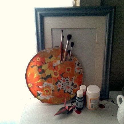 STORAGE WALL SEWING Craft  Art "Peace  and  Love"