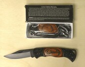 Personalized Laser Engraved DecoGrip Hunting/Pocket Knife Best Man Groomsman Birthday Fathers Day