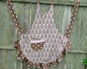 Pink and Brown Flouncy Ruffled APRON