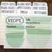 Green Mixing Bowls Recipe Cards Set of 50 with dividers