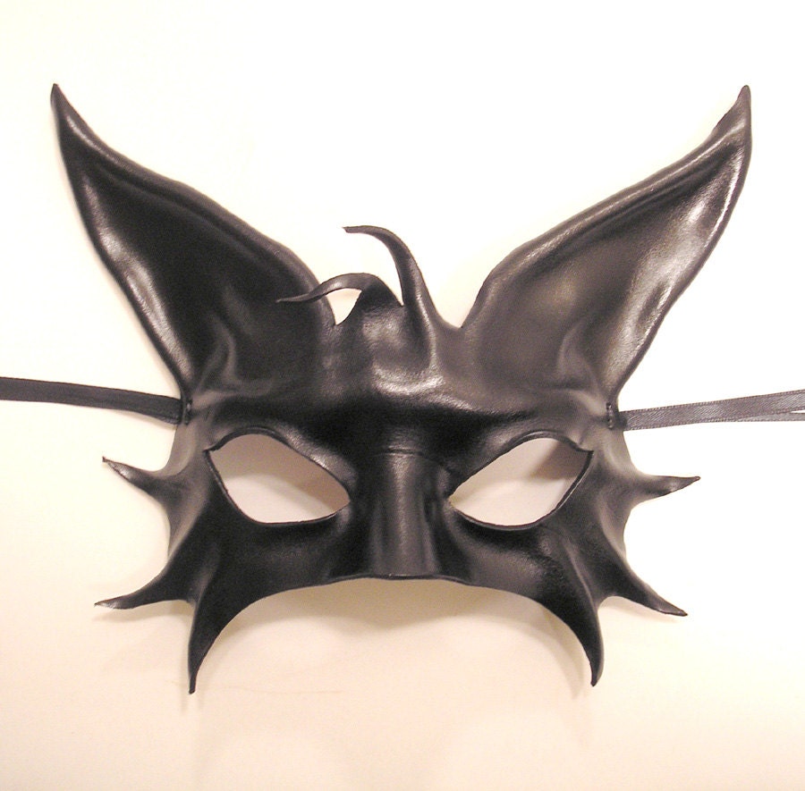 Black Cat Leather Mask