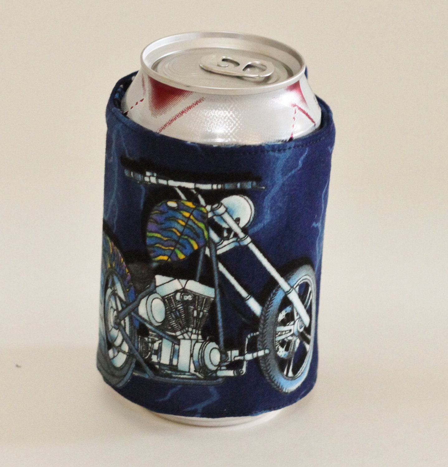 Hot Motorcycles Cool Drink Can or Bottle Cozy