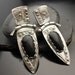 Black Magic - Fine Silver and Black Onyx Hinge Earrings