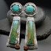 SALE Long Earrings Carribean Dream - Sterling Silver, Turquoise, Opal and Carnilian OOAK