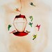 Hummingbird Watercolor 8x10 Print