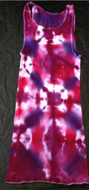 Tie Dye A Line Tank Top ADULT LARGE