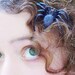spider barrette, weird funky kitsch Halloween hair accessory, purple black coloration