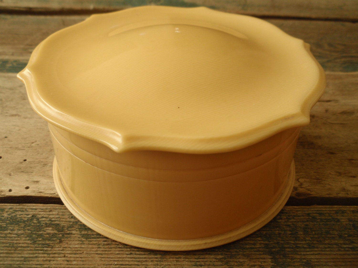 Celluloid French Ivory Trinket or Sewing Box
