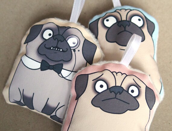 Pug Ornaments