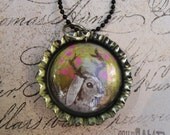 Jackalope Bottlecap Necklace