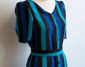 Vintage Oops California Striped Dress