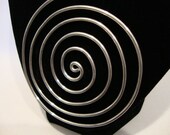 Aluminum Spiral Pendant Necklace
