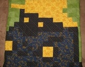 Black Mage Quilted Pillow Cover
