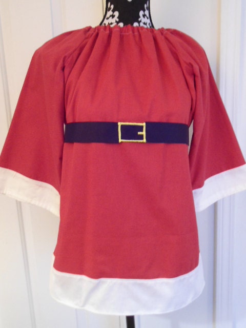 Mrs Santa Claus Peasant Dress Custom Girls Clothing - Newborn thru 6/6x