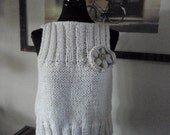 40 Percent Off  -  Now 27.60  - Spring Collection   -   White Sleeveless Sweater