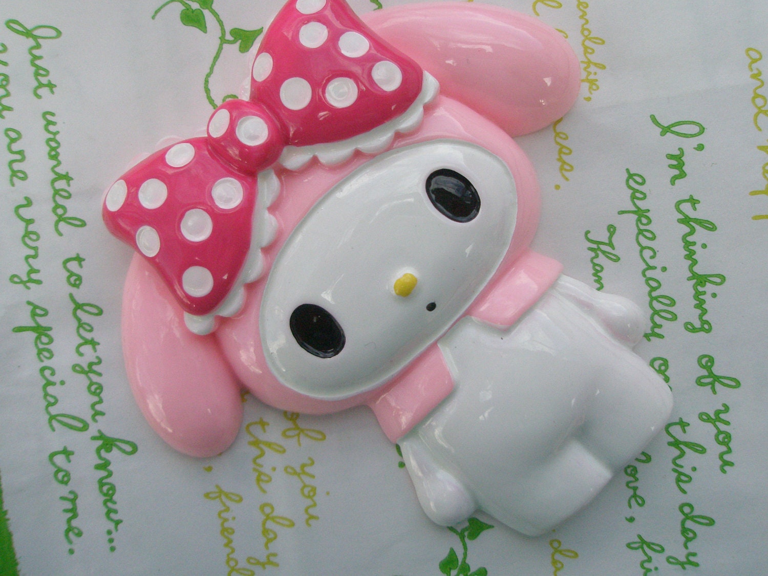 JUMBO Bunny cabochon 1pc 93mm x 92mm 02