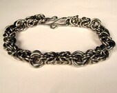 Handmade Chainmail Bracelet - Byzantine & Mobius ball (tm) - 6 3/4 inches