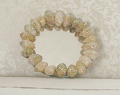 Dollhouse Miniature Shell Embellished Mirror Round Beach Seashells Shore White One Inch Scale