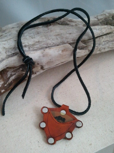 Guitar pick holster keychain or necklace
