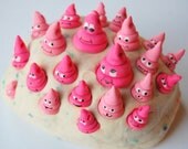 One Cute Pink Poop Bead on a String