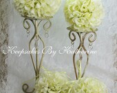 Yellow Rose Topiary Kissing Balls on Sale