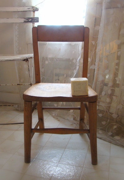 French Child's Chair - Original Pine