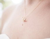 Origami Crane. Japanese good luck well wishes blessing charm bird dove peace love happiness charm pendant wedding gift sister mother