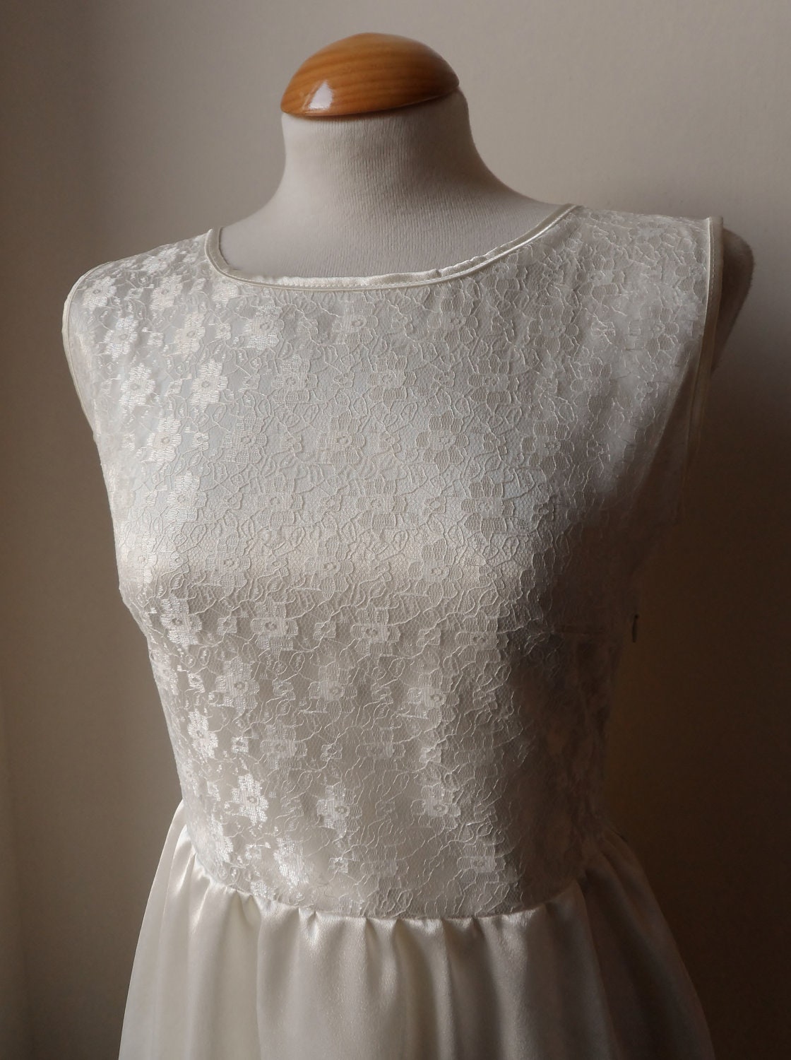 Beautiful Lace Sarin Dress in White / handmade / choose your size 