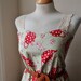 Kitsch Floral Pale Green Rose Lace Detail Sweetheart Dress XS S