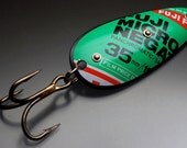 Bright Green Chartreuse Fuji Film Fishing Lure Original Recyclure Large