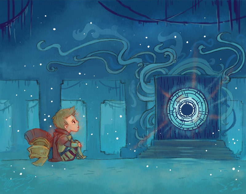 The Boy Who Waited 5x7 art print
