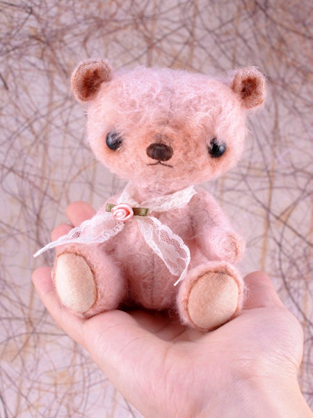 Ashley, a OOAK Jointed Mohair Anime Bear.