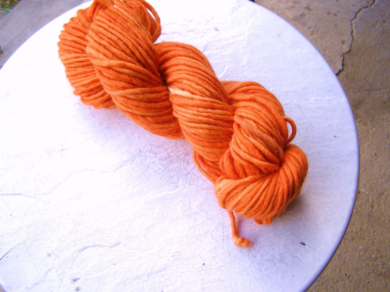hand dyed lamb's pride bulky - orange