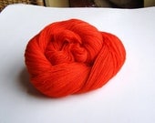 snapdragon light fingering - red orange