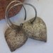sterling silver earrings hoop Eco friendly sustainable fair trade handmade artisan jewelry
