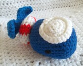Crochet Whale - Crochet Animal Cute Toy - Stuffed Animal