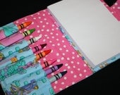 Pretty Princess Crayon Wallet Holder - Includes Crayola Crayons and Paper