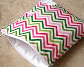 NEW - Eco Friendly - Sandwich Bag - Zig Zag - Zip Closure - Zippered Pouch