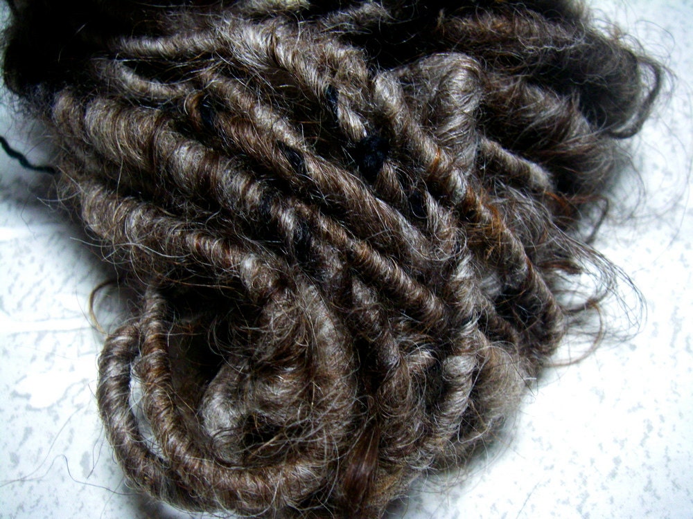 Corespun Extra Bulky Curly Icelandic Wool Yarn in Natural Colors by KnoxFarmfiber