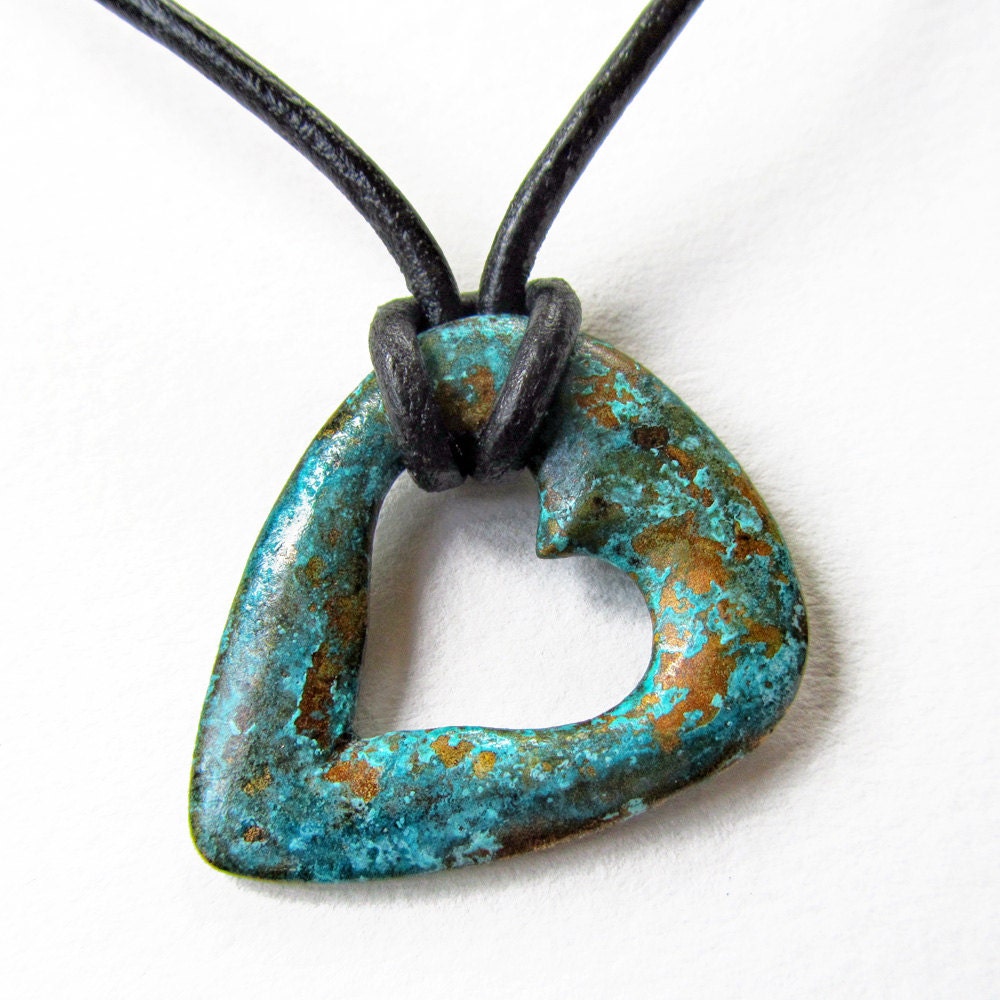 Heart Guitar Pick in Caribbean coral