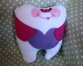 Tooth Fairy Softie Pillow with Heart Pocket for Your Child's Tooth and Tooth Fairy's Gift