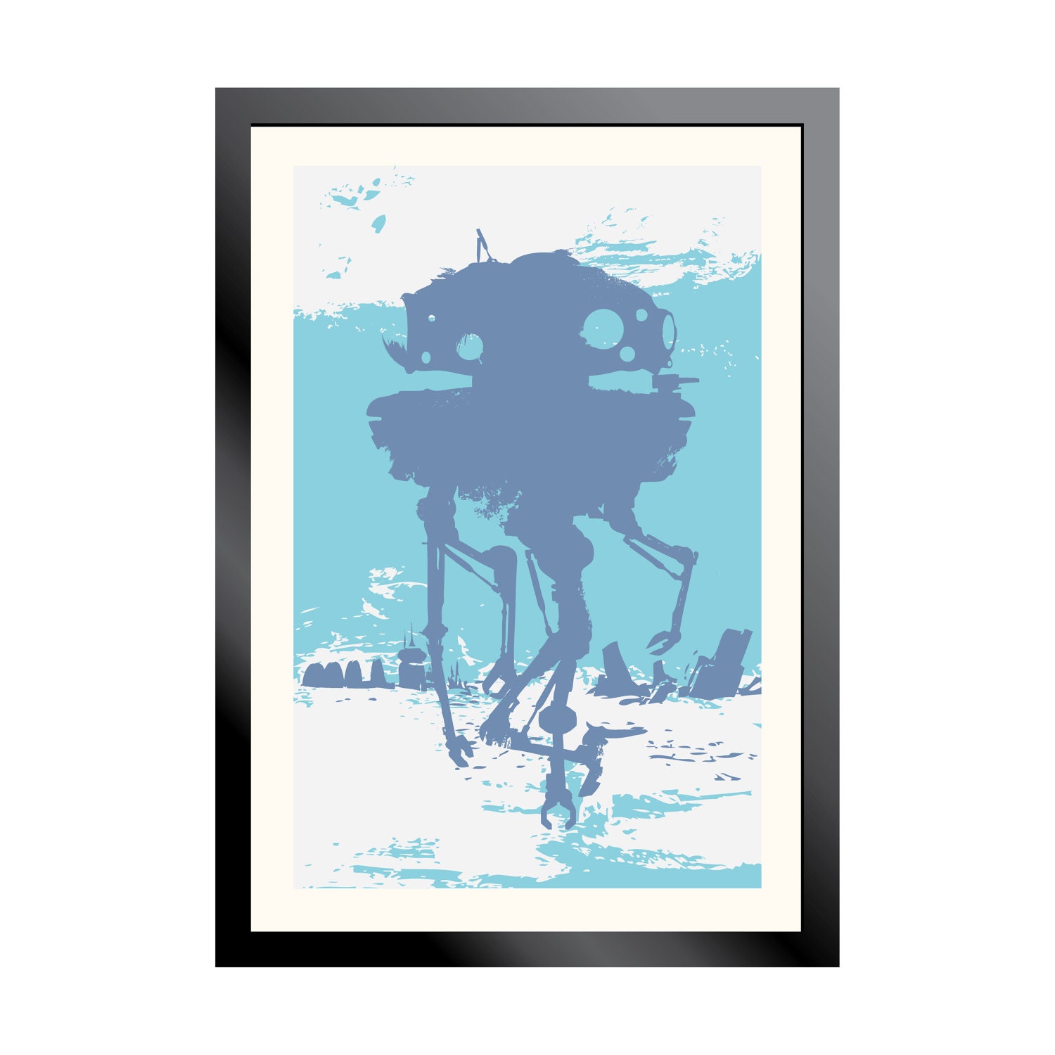 Star Wars - Probe Droid on Hoth Poster